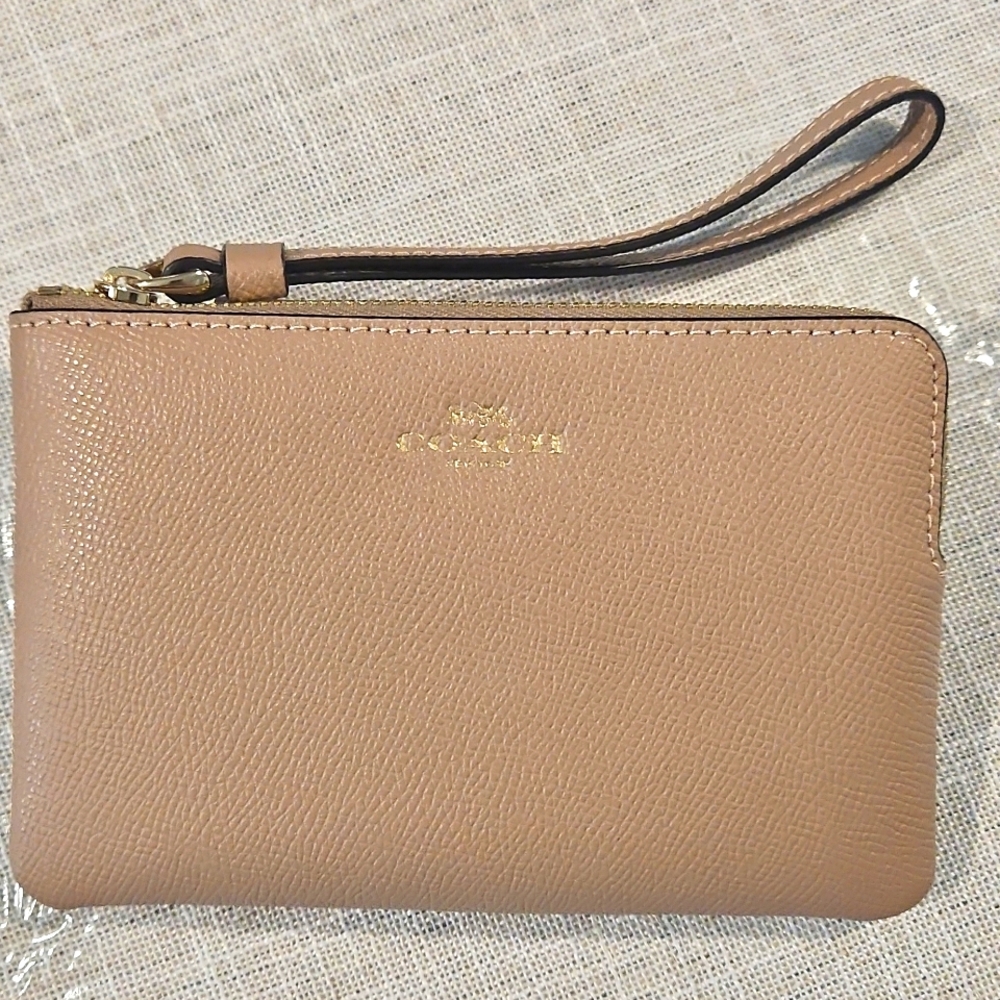 Coach Tan Wristlet